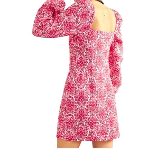 BODEN Women’s Linen Puff Sleeve Mini Shift Dress - Picture 3 of 16